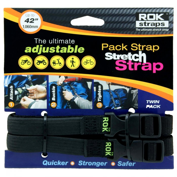 ROK Straps Popruhy na batožinu, elastické 16 mm, 2 ks.