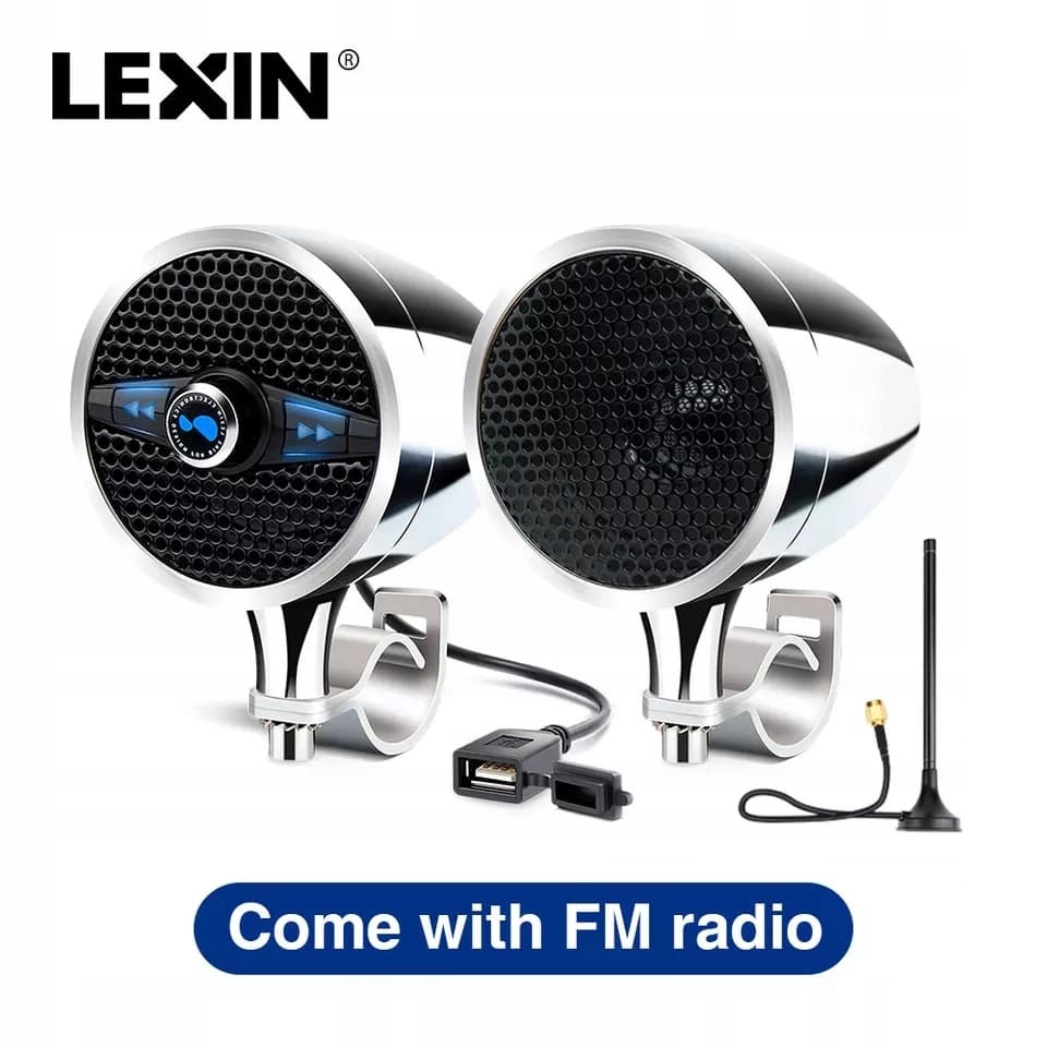 Rádio pre motocykle s reproduktormi USB BLUETOOTH 50WAT