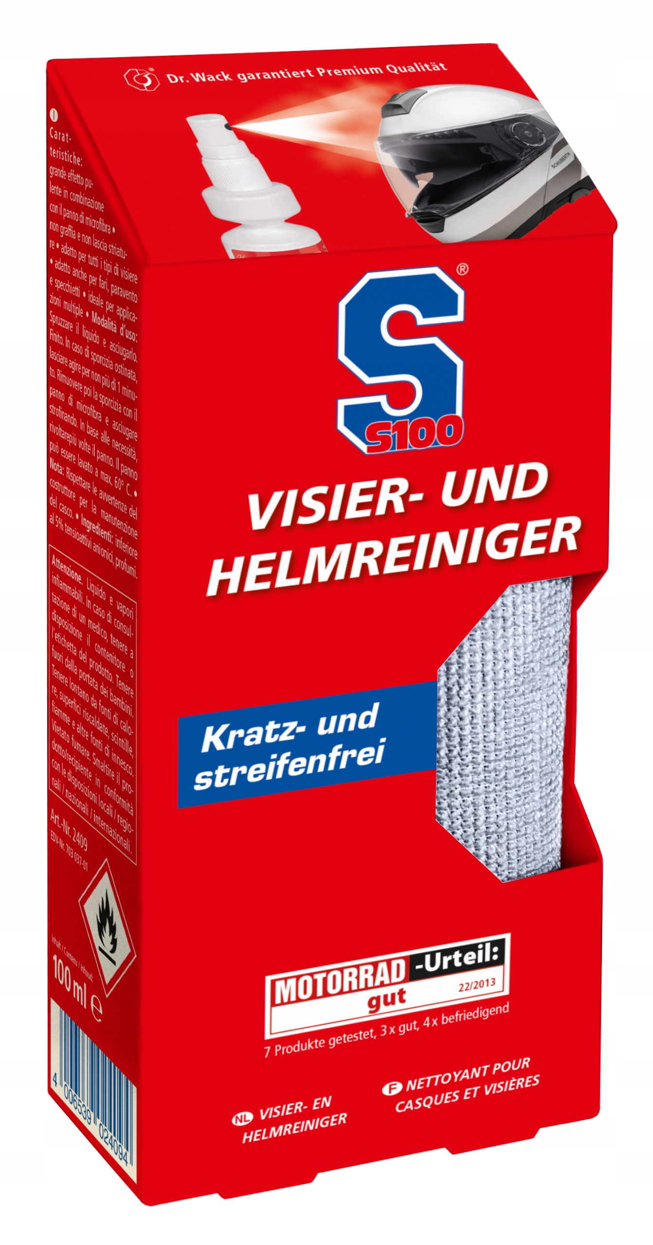 PRÍPRAVA ČISTENIA PRILBY S100 100 ML