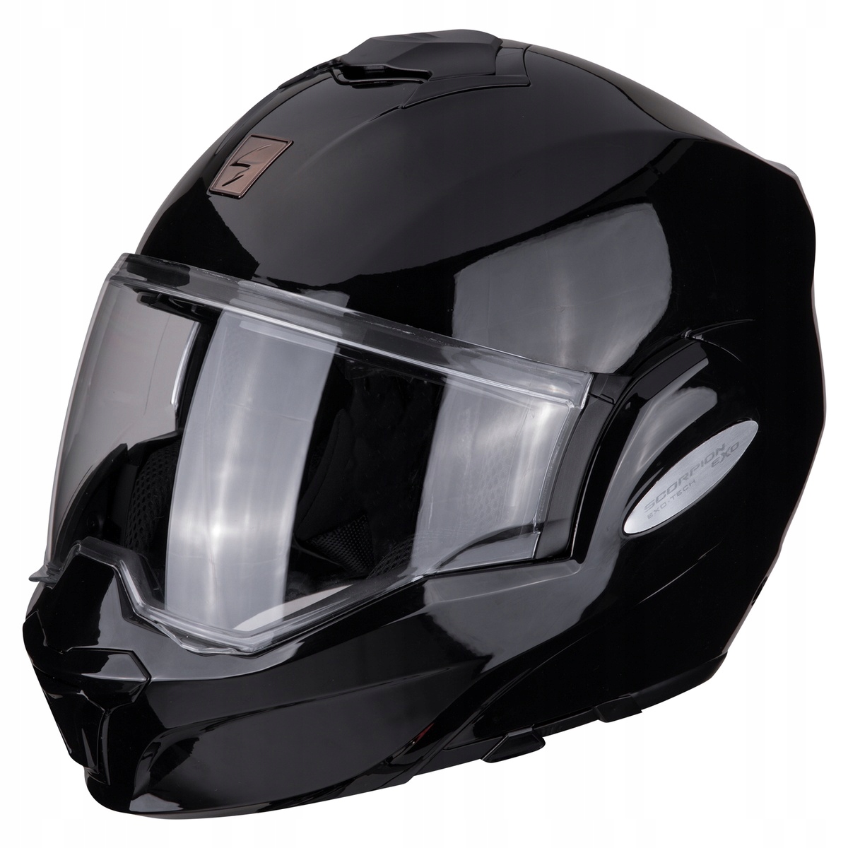 SCORPION EXO-TECH ČIERNY LESK L ČELA