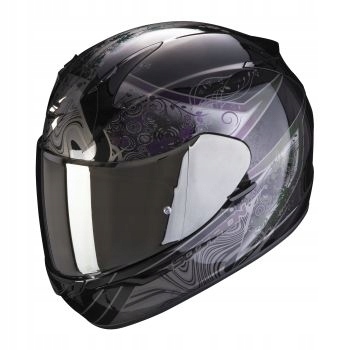 SCORPIONOVÁ PRILBA EXO-390 CLARA ČIERNE STRIEBORNÁ S