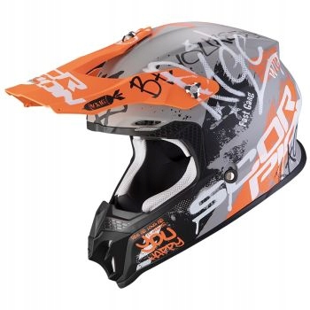 PRILBA SCORPION VX-16 AIR ORATIO MAT GRY-OE M + ZADARMO