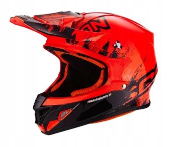 ŠPORTOVÁ PRILBA VX-21 AIR MUDIRT BK-NEON RD L + ZADARMO