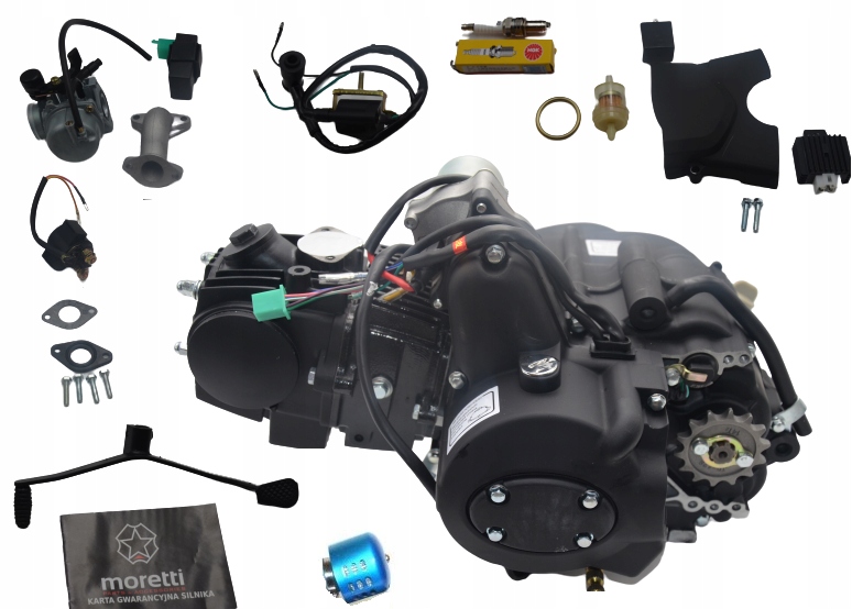 MOTOR ATV QUAD 125 KXD BOMBARDIER EAGLE FORCE MOTOR 1 + 1
