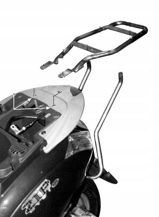 STREDNÝ RÁMOVÝ RÁM. PIAGGIO ZIP 50/125 00-12