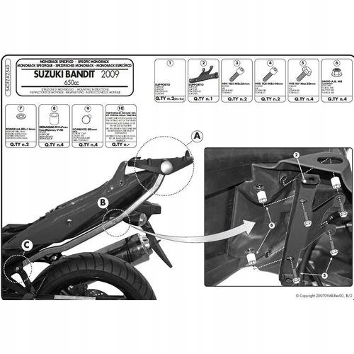 HLAVNÝ RÁM RÁMU SUZUKI GSF650 BANDIT / S