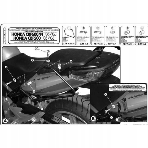 RÁM PRE BOČNÉ TAŠKY HONDA CBF500 / 1000 / 600S / N