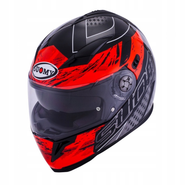 HALO DRIFT ČERVENÁ SUEDE MOTOCYKLOVÁ PRILBA VEĽKOSŤ XS