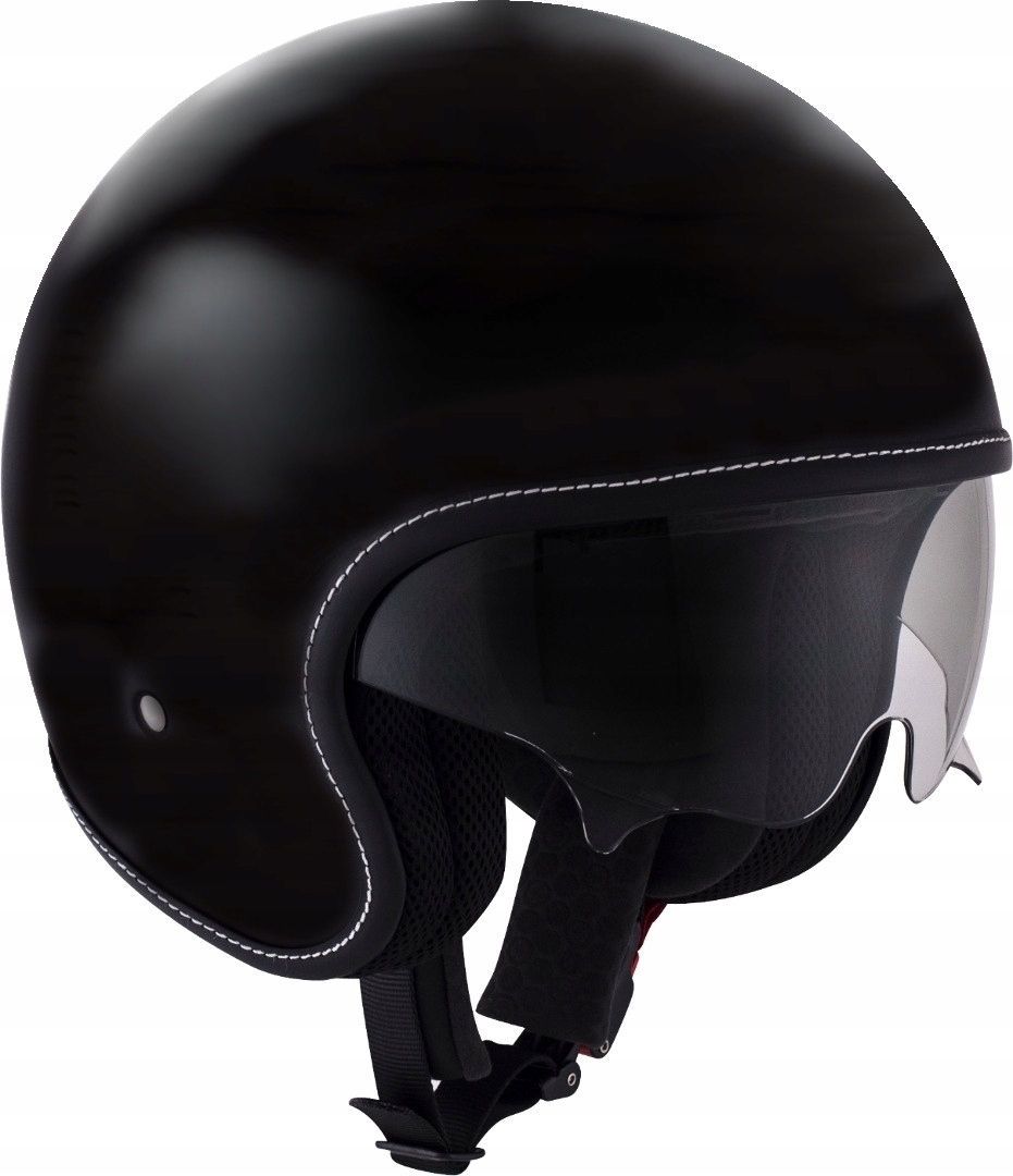 JET ČIERNA SUEDE MOTOCYKLOVÁ PRILBA VEĽKOSŤ L