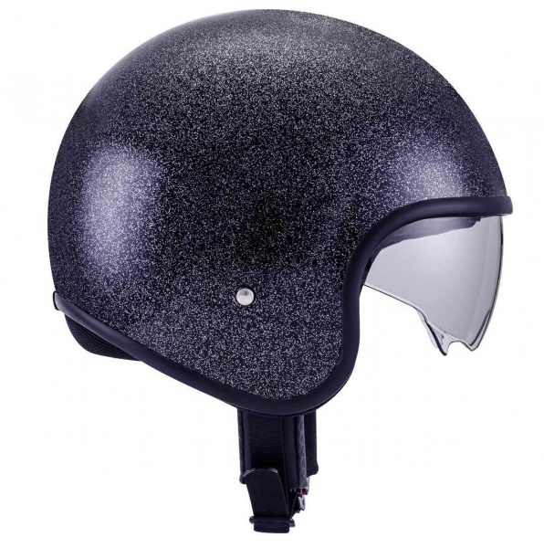 JET GLITTER SUEDE MOTOCYKLOVÁ PRILBA VEĽKOSŤ M