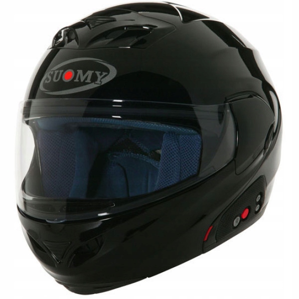 SUEDE MOTOCYKLOVÁ PRILBA VEĽKOSŤ L D20 ČIERNA
