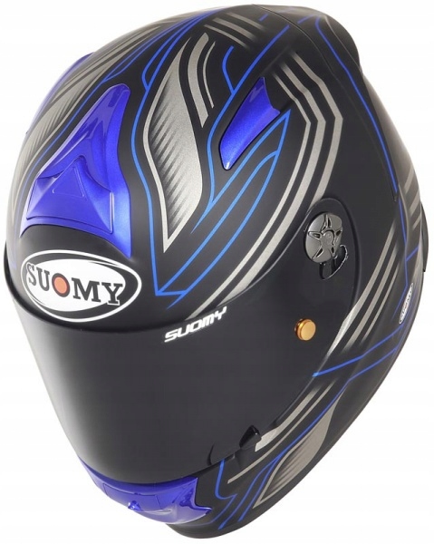 PRILBA SUOMY MOTOCYKLOV SR ŠPORTOVÁ MATNÁ MODRÁ Ľ