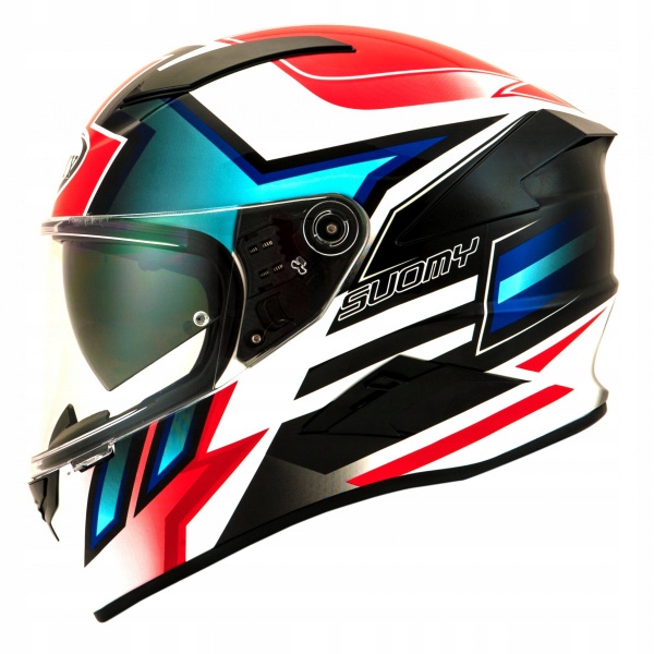 SUOMY KASK SPEEDSTAR ASYMETRICKÁ MODRÁ / ČERVENÁ XS