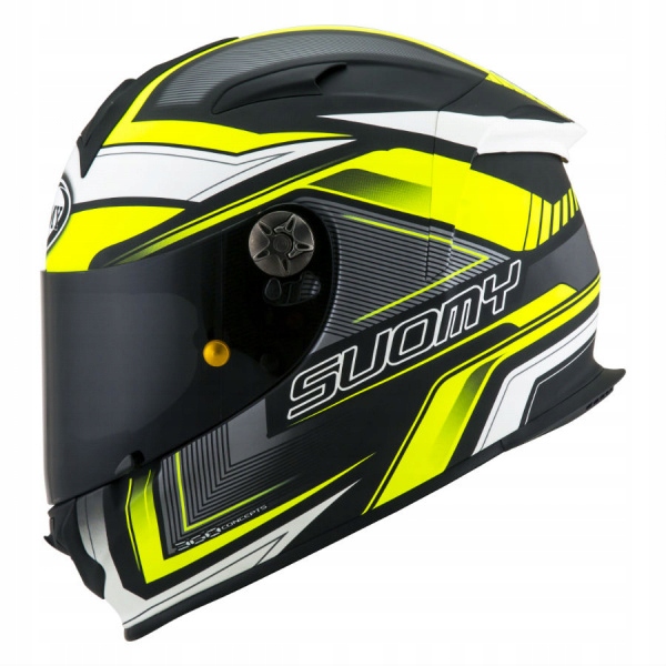 SUOMY KASK SR ŠPORTOVÝ MOTOR MATNÝ ČIERNE ŽLTÉ XS