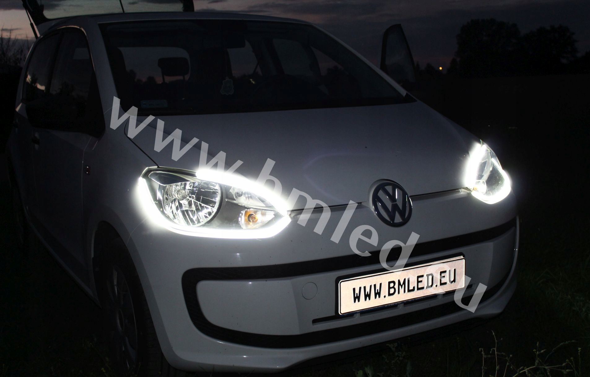 DRL LED DRL SVETLÁ jednofarebné BIELE 60 cm