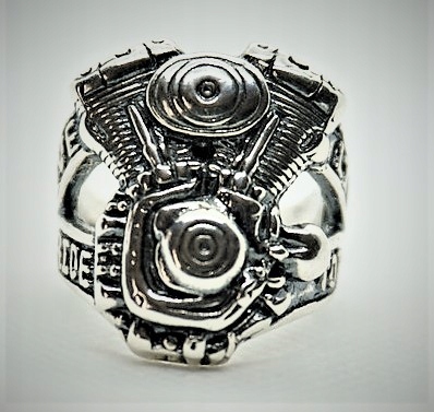 Motorový krúžok V-ka Harley-Davidson, remeselné spracovanie, nové