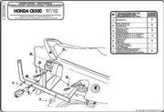 Rám centrálneho kufra KAPPA HONDA CB 500 97-05