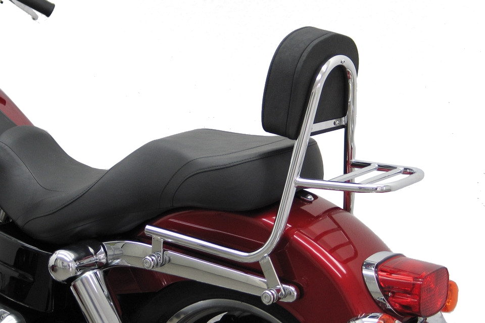 Rám s operadlom HD Dyna Switchback FLD chróm