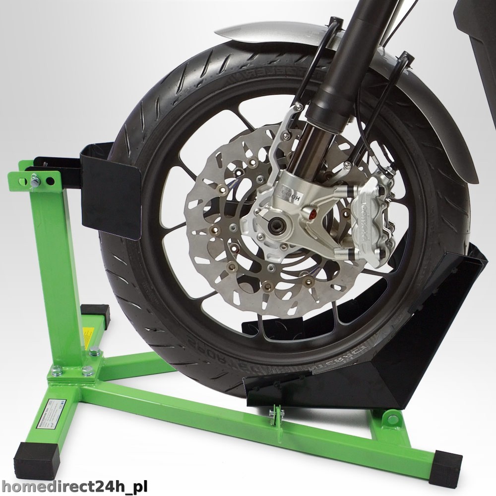 Stojan na motocykel predných kolies, držiak motora