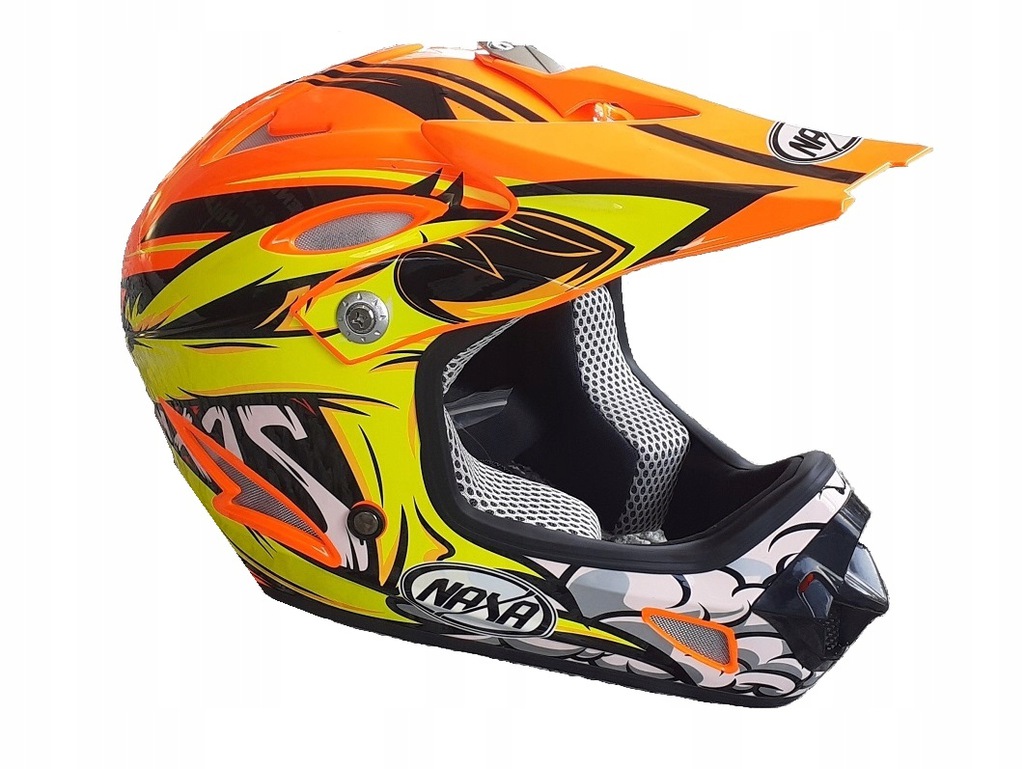 Čeľusťová prilba pre KIDS NAXA enduro offroad XS