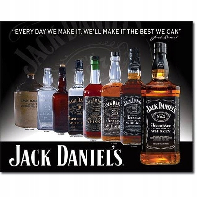 Vývesný štít Jack Daniel`s Bottles Gift USA