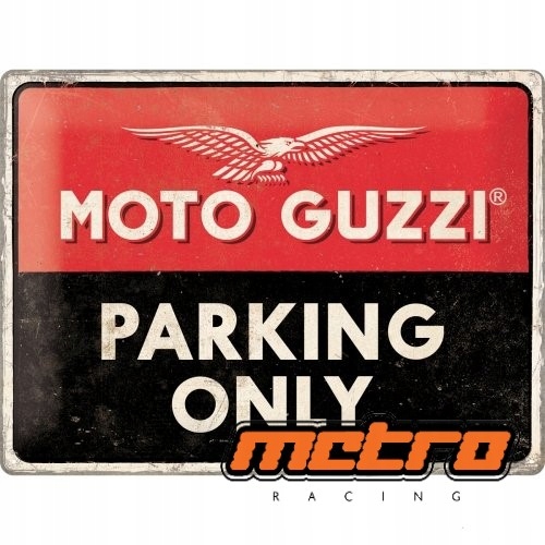 POSTEROVÁ DOSKA 30x40 LEN PARKOVANIE MOTO GUZZI