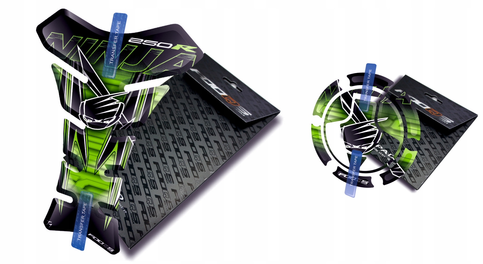 TANK-PAD + CAP-PAD od spoločnosti FOOQS KAWASAKI NINJA 250R