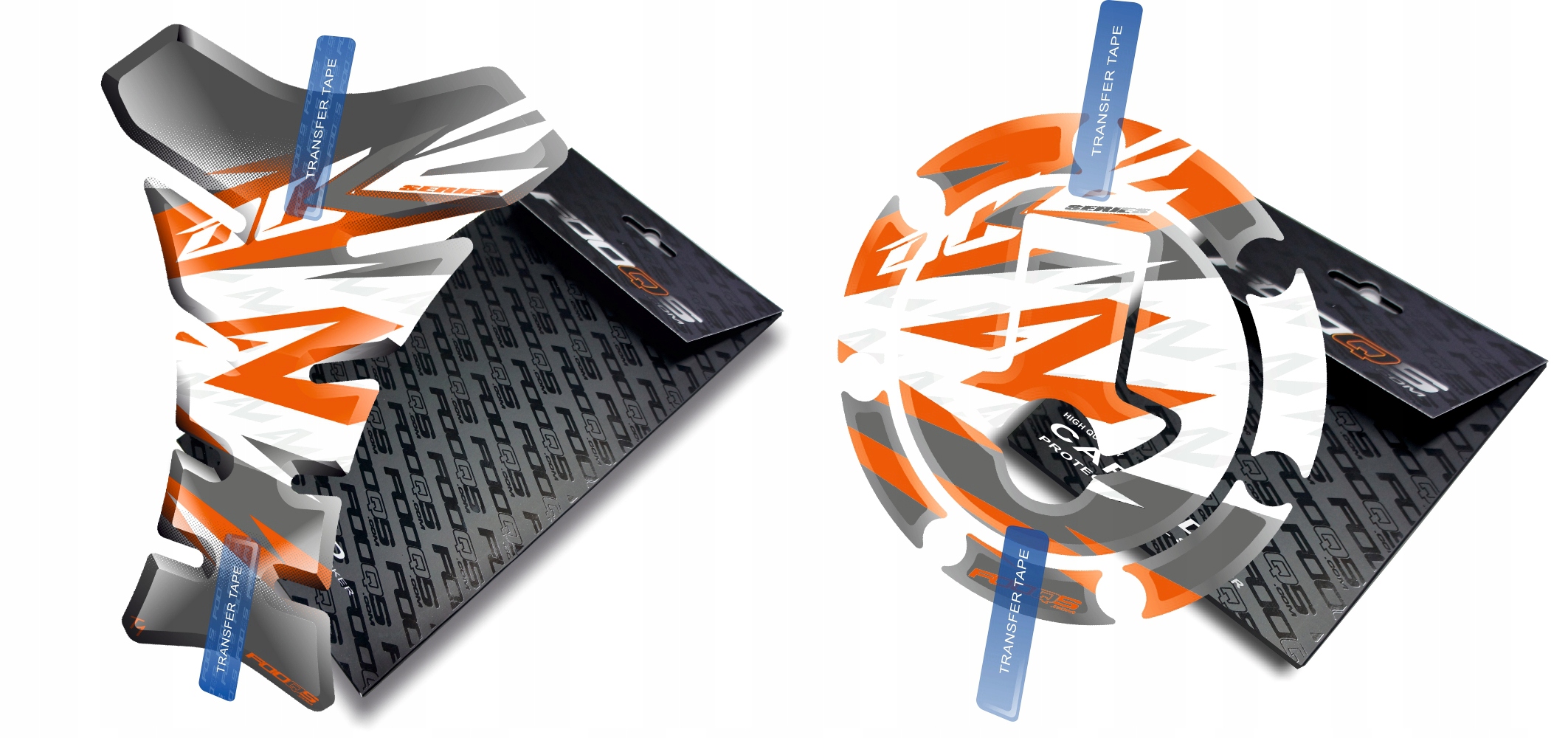 TANK-PAD + CAP-PAD od spoločnosti FOOQS KTM DUKE