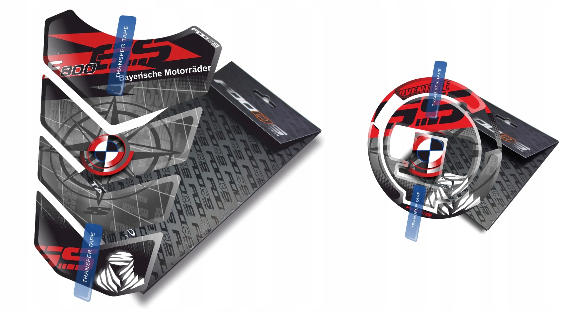 TANK-PAD + CAP-PAD od FOOQS pre BMW F-800-GS