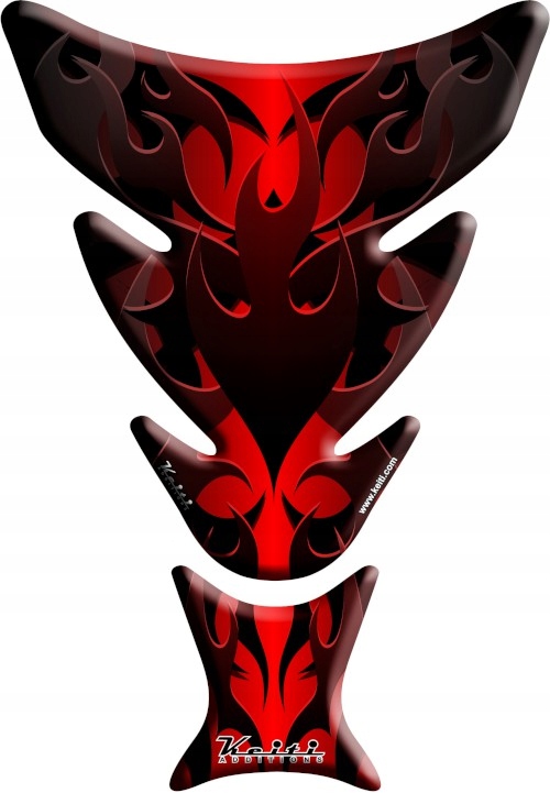 TANK PAD KEITI RED FLAME