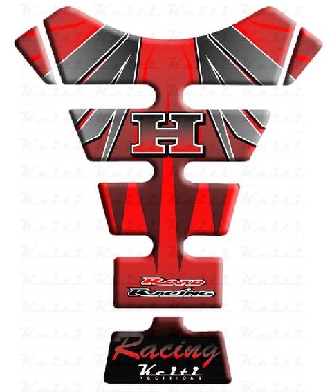 TANK PAD KEITI THD-204R HONDA ČIERNA / ČERVENÁ