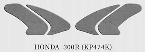 NÁDOBKA / NÁDRŽE GRIPY KEITI HONDA 300 R ČIERNE