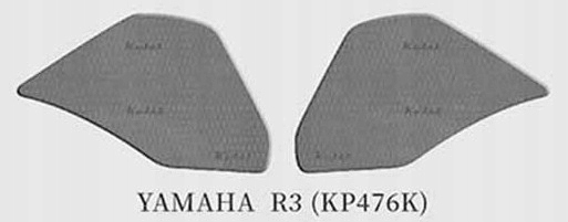 TANKOVÁ PODLOŽKA / TANKOVÉ GRIPY KEITI YAMAHA R3 ČIERNA