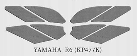 TANKOVÁ PODLOŽKA / TANKOVÉ GRIPY KEITI YAMAHA R6 ČIERNA