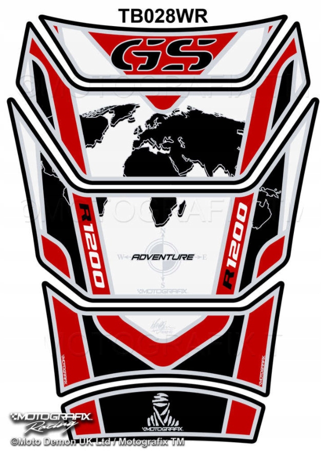 TANKPAD MOTOGRAFIX BMW R1200GS Adventure 2006 2013