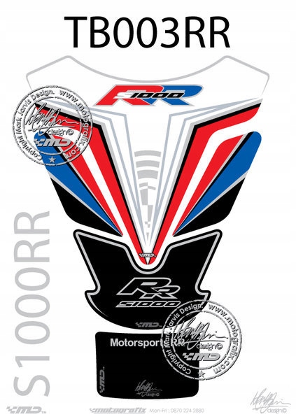 TANKPAD MOTOGRAFIX BMW S1000RR 2009 - 2011