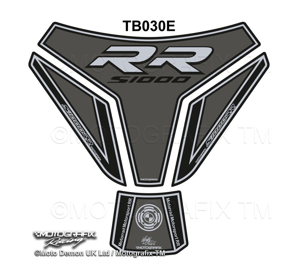 TANKPAD MOTOGRAFIX BMW S1000RR 2017 Šedá Čierna 17