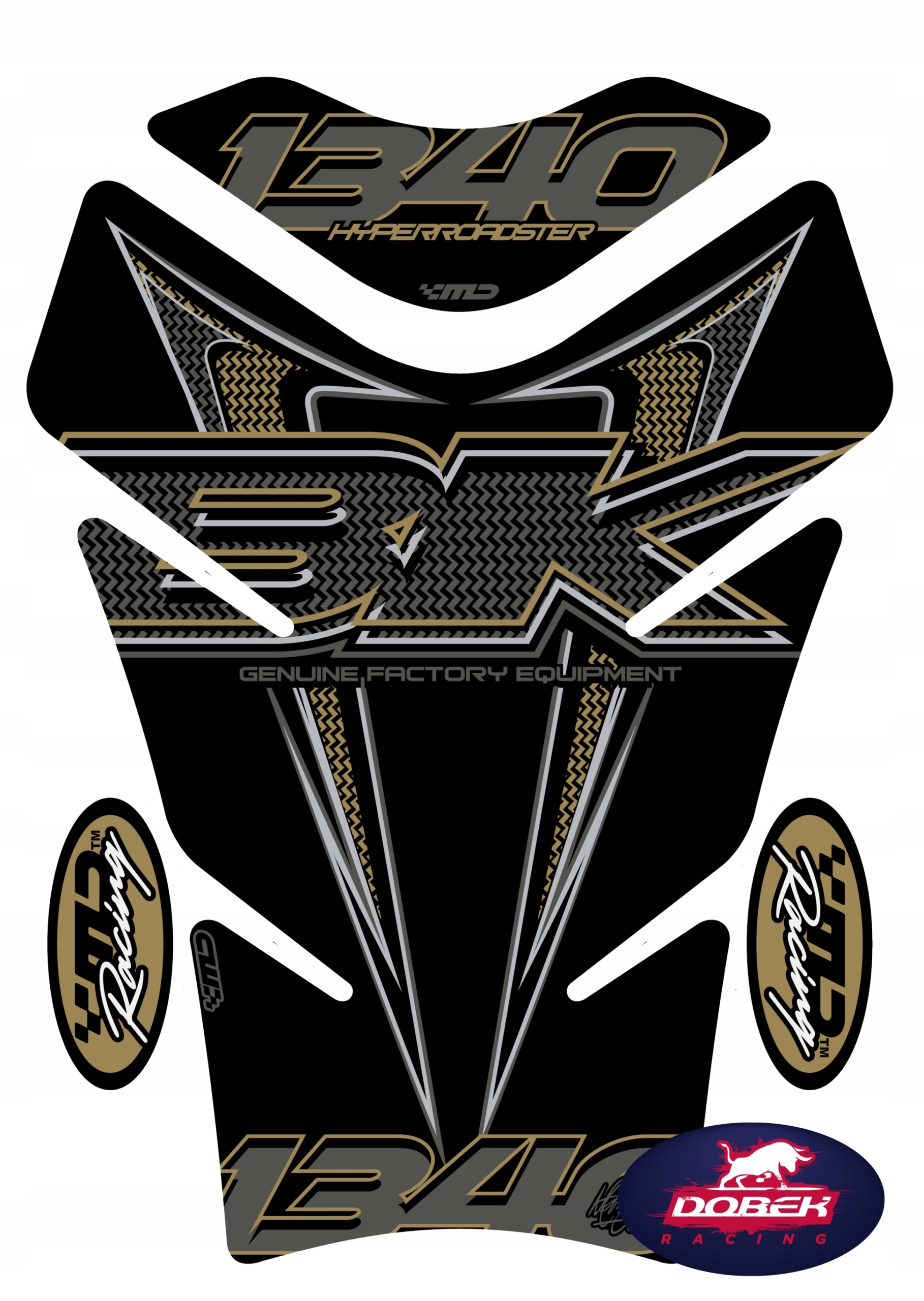 TANKPAD Suzuki b king b-king 2007 - 12 čierna