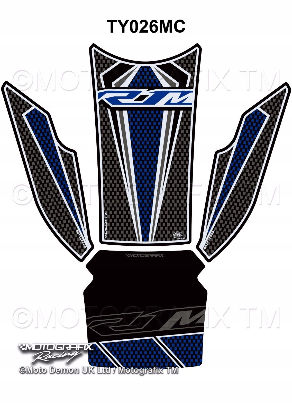 TANKPAD Yamaha R1 R1M 2015 2016 2017 Motografix