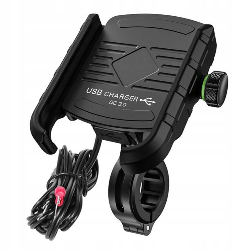 RUKOJETA MOTOCYKLU TKN KOVOVÝ USB QC R9