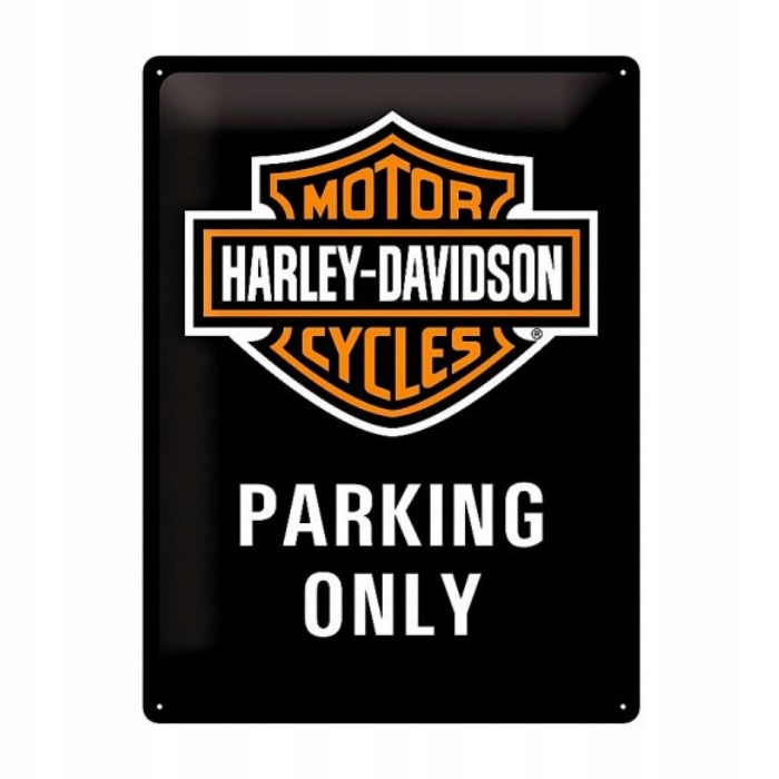 Plechová značka IBA HARLEY PARKING 30x40