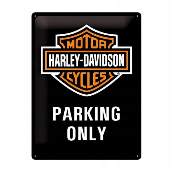 Plechová značka LEN PRE HARLEY PARKING