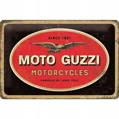 Kovová plagátová doska 20x30cm Moto Guzzi