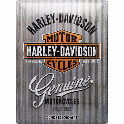 Kovová plagátová doska 30x40cm Harley Davidson