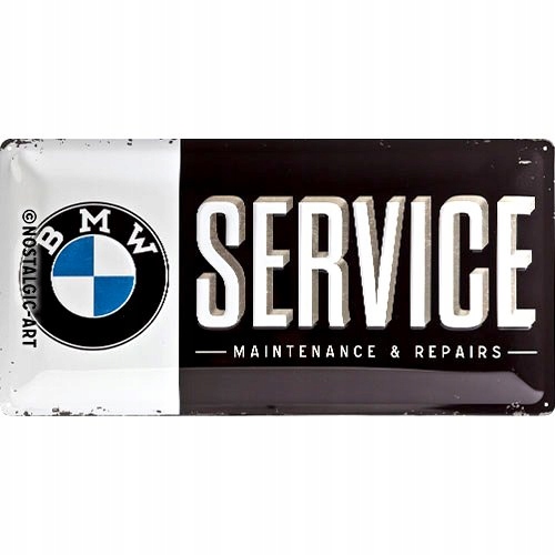 Kovová plagátová doska 50x25cm BMW Service