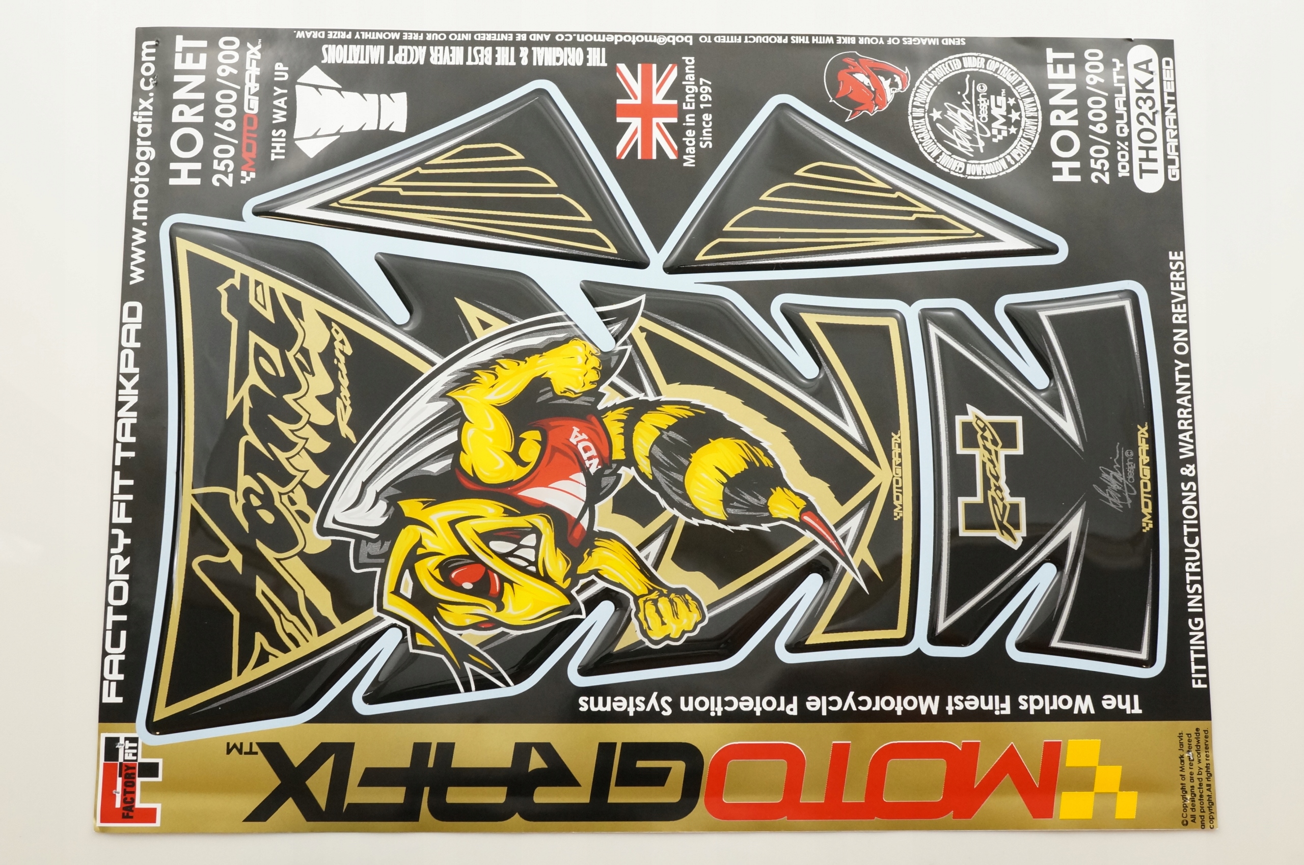 Tankpad Honda Hornet 1998 - 2013 Motografix 3D