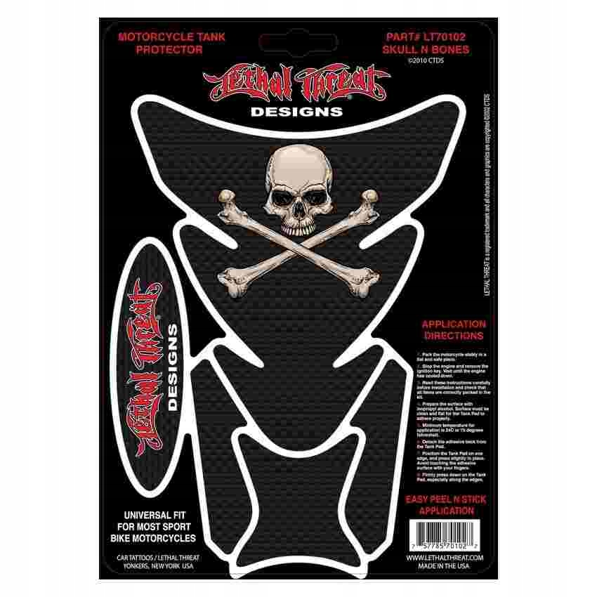 Tankpad Lethal Threat LT70102 Carbon Skull Suzuki