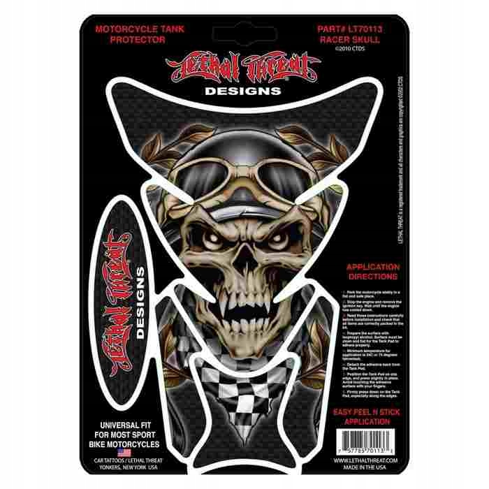 Tankpad Lethal Threat LT70113 Racer Skull Yamaha