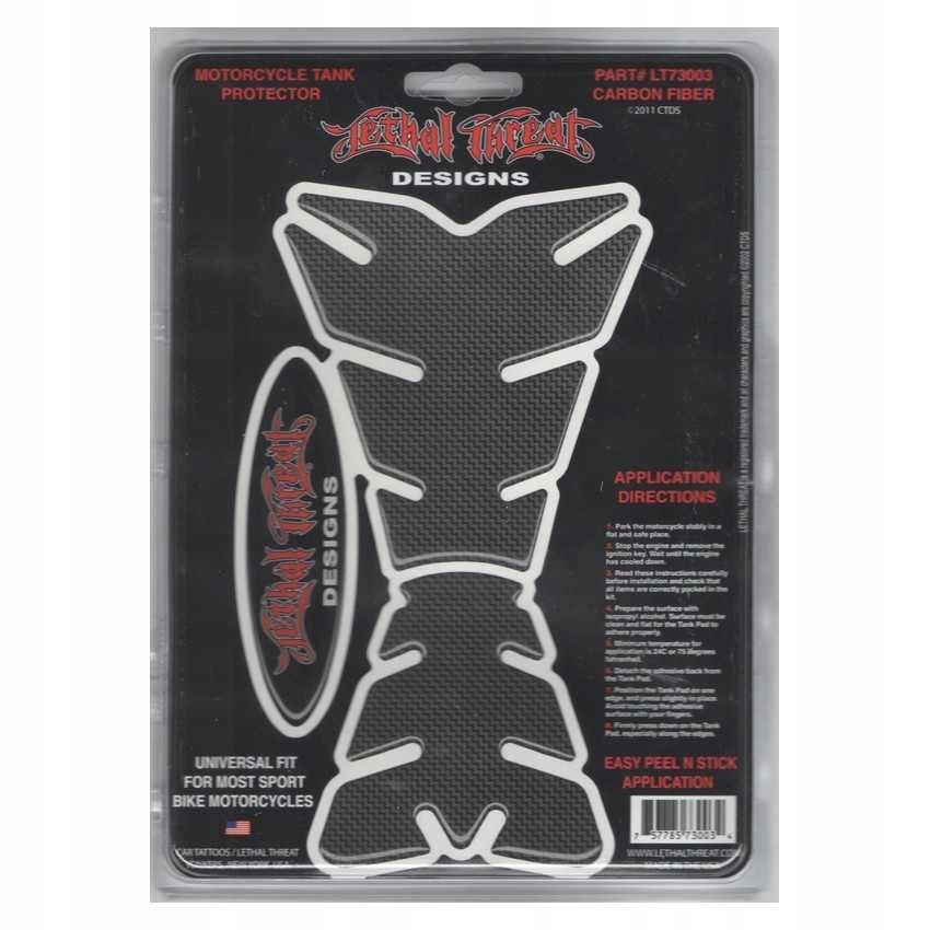 Tankpad Lethal Threat LT73003 Chrome Gsxr R1 R6