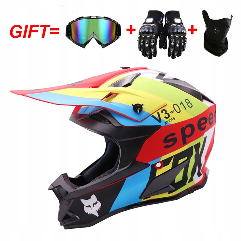 Terénna prilba enduro, červená